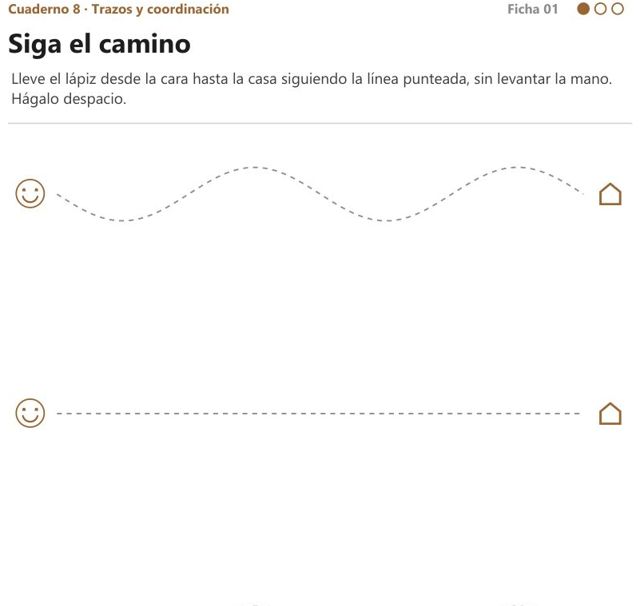 Ficha «Siga el camino» del Cuaderno 8